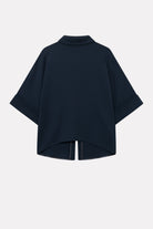 MKDT Studio Bailee Crepe Georgette Blouses NAVY
