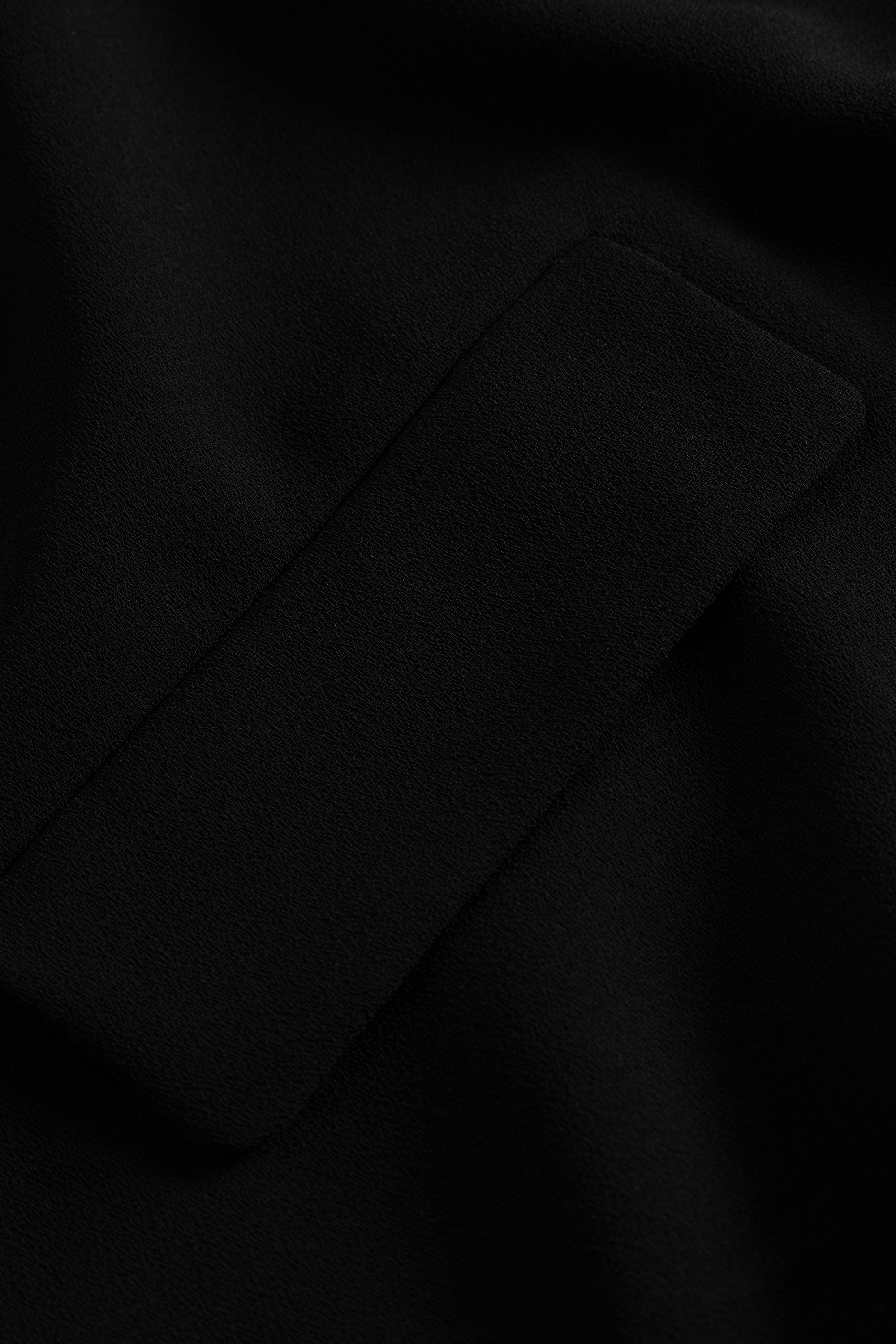 MKDT Studio Betty Crepe Georgette Blouses BLACK