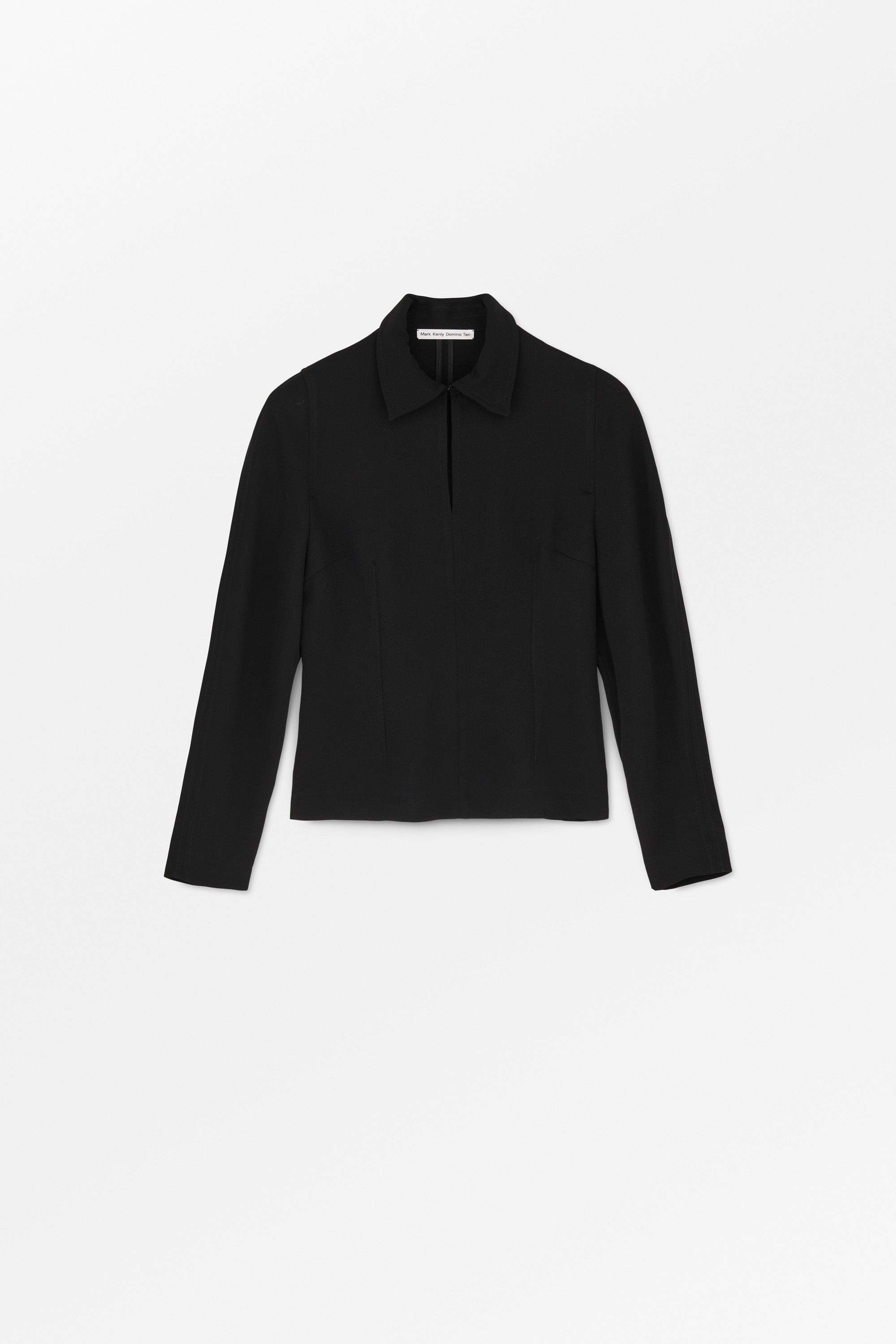 MKDT Studio Brisa Crepe Georgette Blouses BLACK