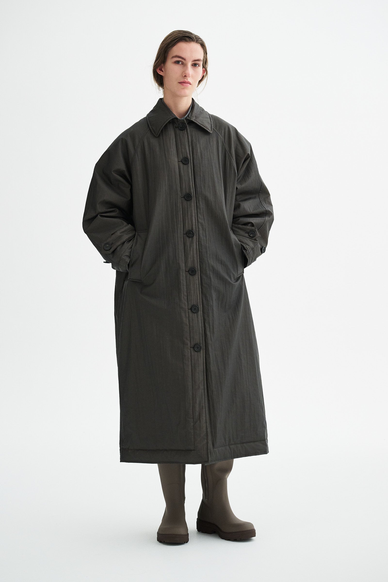 MKDT Studio CAROLYN RAIN COAT Coats ARMY GREEN
