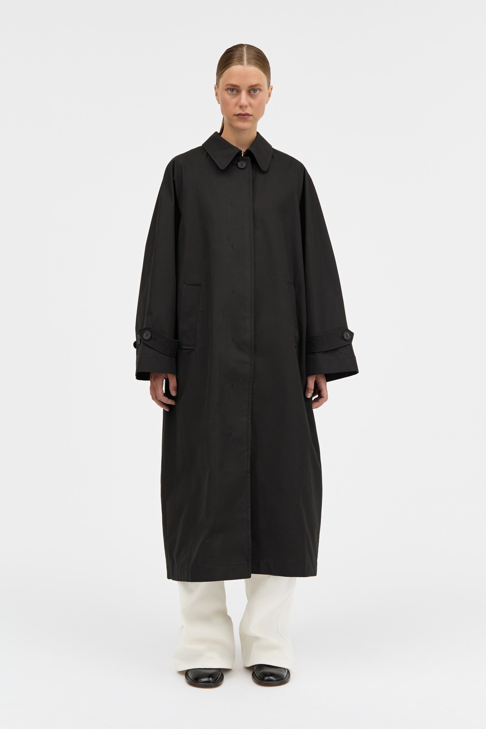 MKDT Studio CARO HALF PANAMA Coats BLACK
