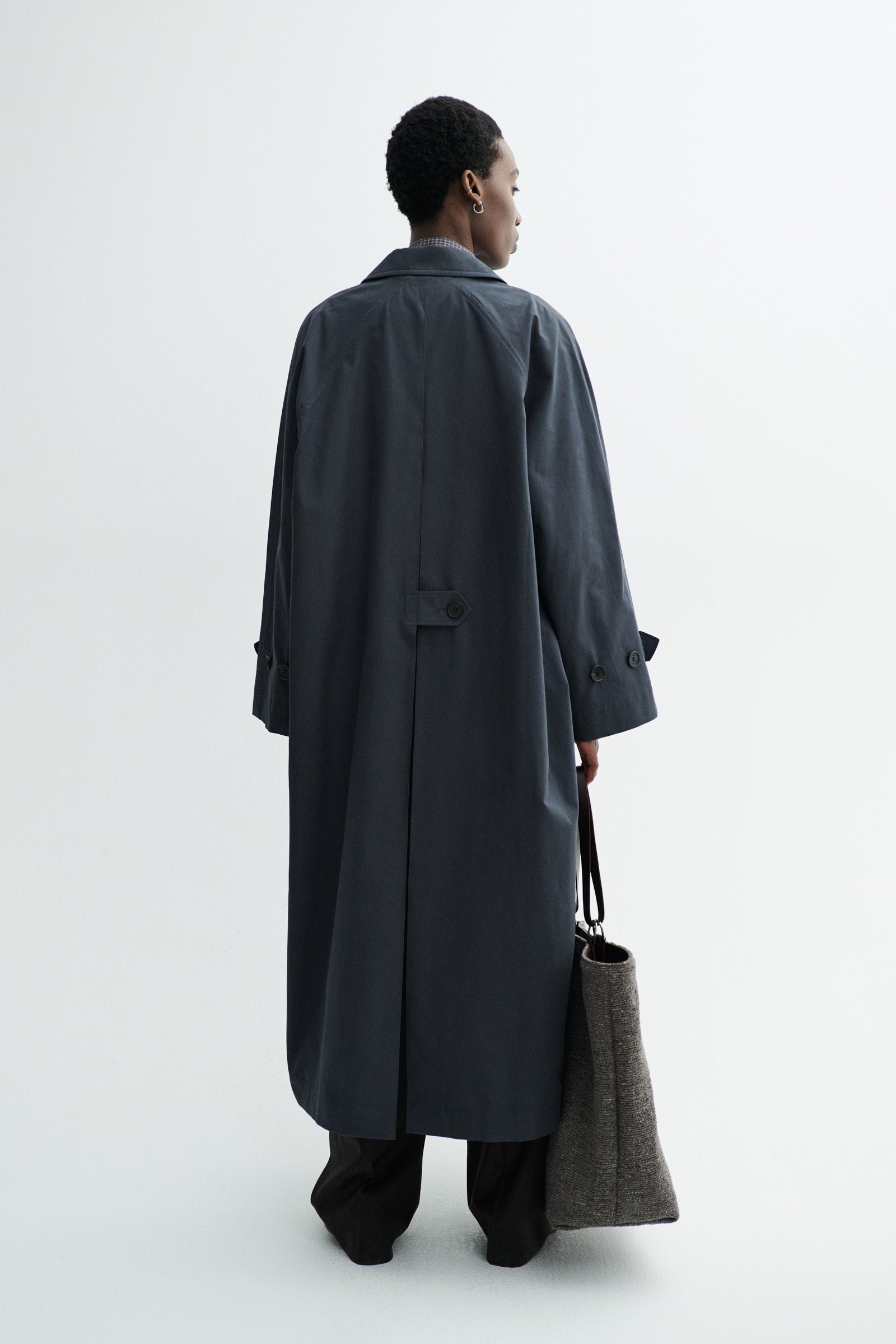 MKDT Studio CARO HALF PANAMA Coats DARK NAVY