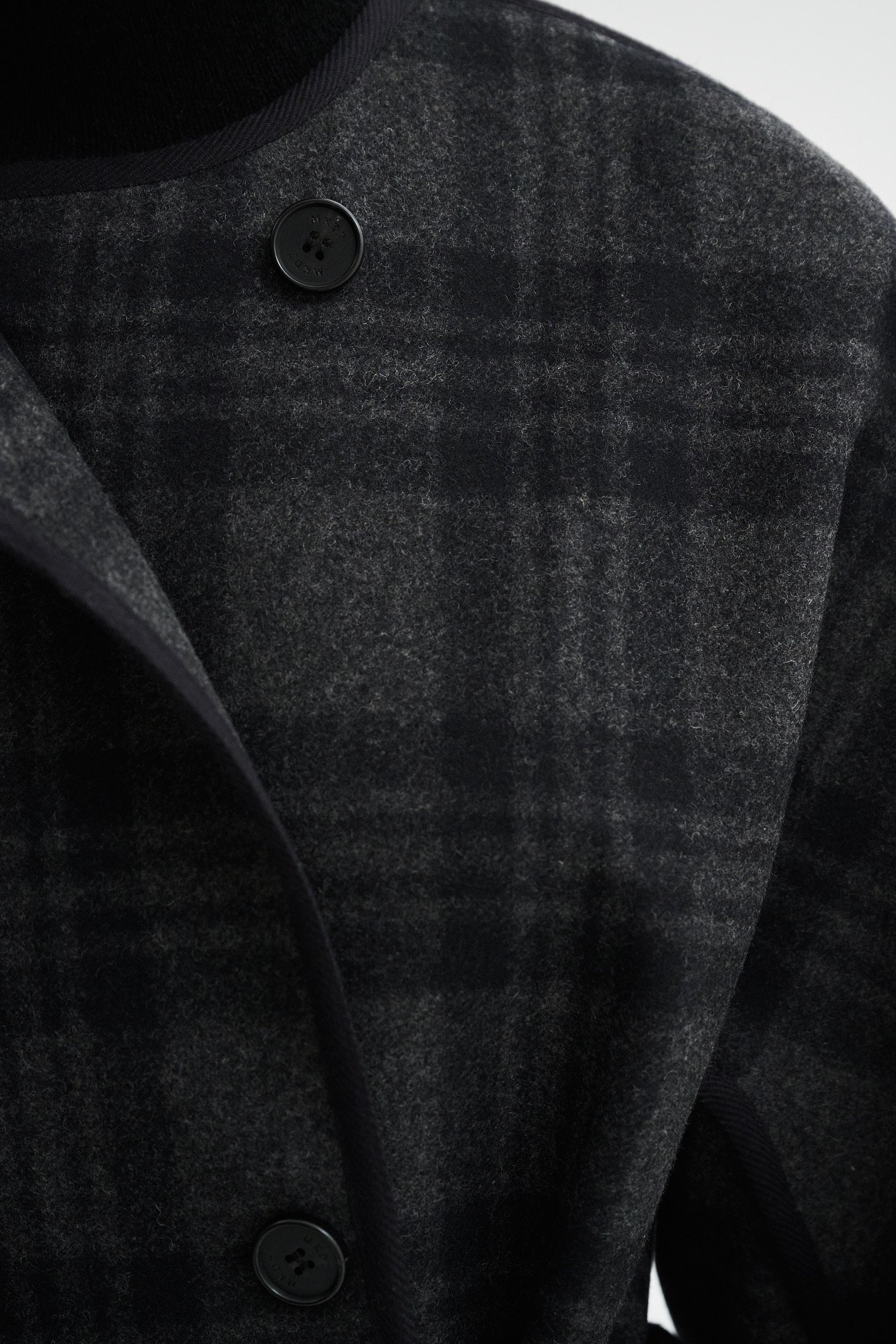 MKDT Studio CASPIA CHECK COAT Coats BLACK
