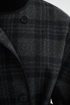 MKDT Studio CASPIA CHECK COAT Coats BLACK