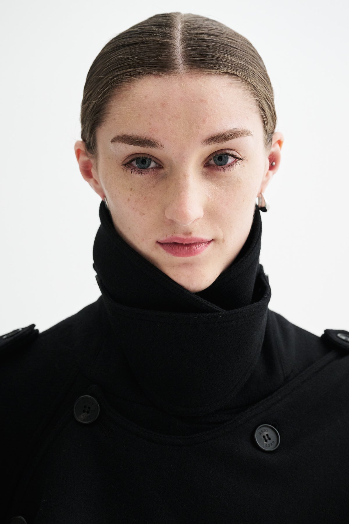 MKDT Studio CICELY TWO-LAYERED COAT Coats BLACK