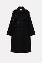 MKDT Studio CICELY TWO-LAYERED COAT Coats BLACK