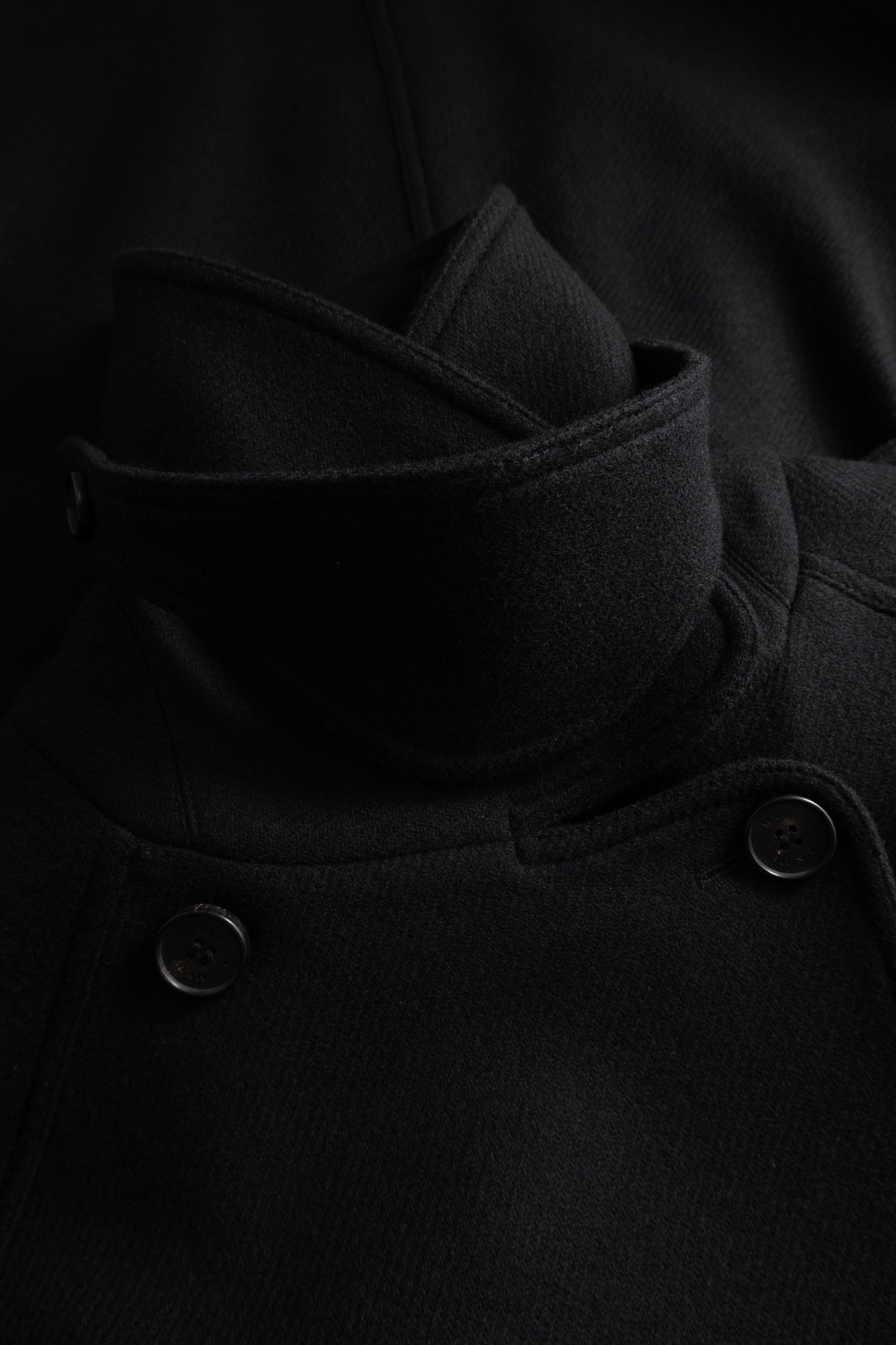 MKDT Studio CICELY TWO-LAYERED COAT Coats BLACK