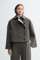 MKDT Studio CLARISSA STRUCTURE BLEND Coats MINK MELANGE