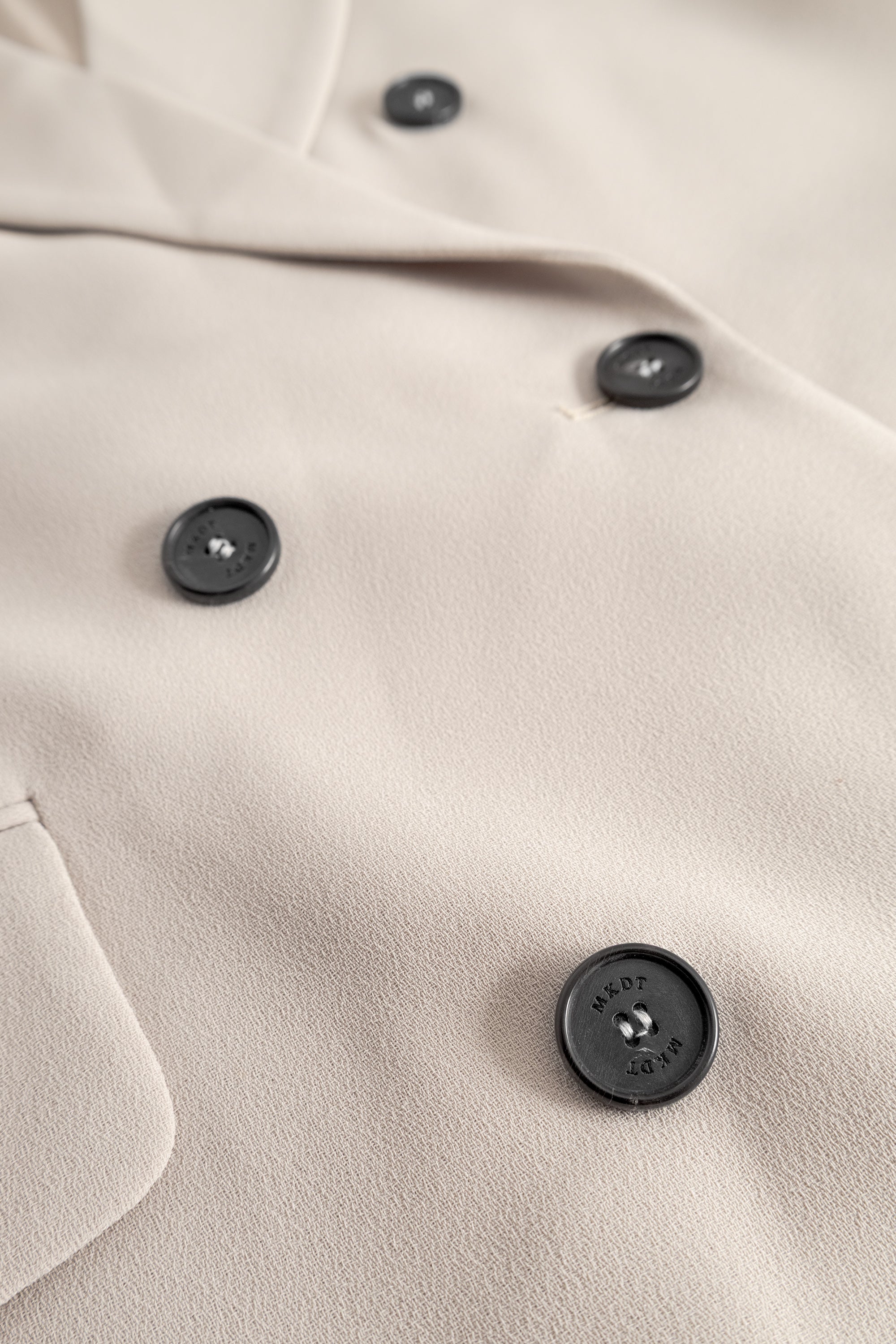 MKDT Studio Calia Crepe Georgette Coats SAND