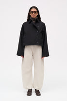 MKDT Studio Calypso Bonded Cotton Jackets BLACK