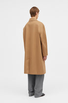 Mark Kenly Domino Tan Cedric Bonded Cotton Coats TAN/NAVY