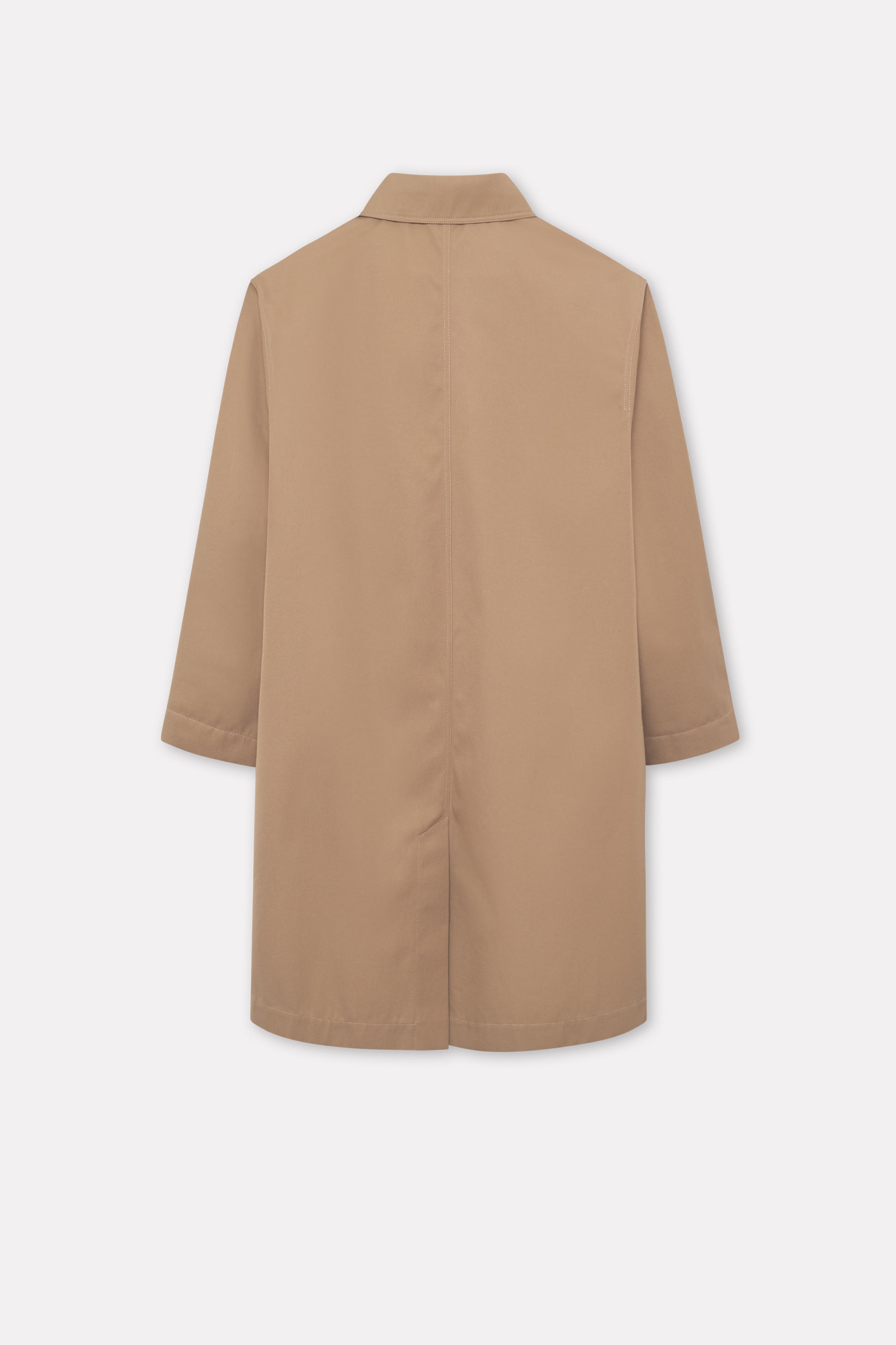 Mark Kenly Domino Tan Cedric Bonded Cotton Coats TAN/NAVY