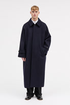 MKDT Studio Christof Two Layered Wool Coats NAVY