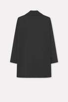 Mark Kenly Domino Tan Corrana Crepe Georgette Coats BLACK