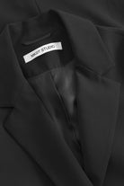Mark Kenly Domino Tan Corrana Crepe Georgette Coats BLACK