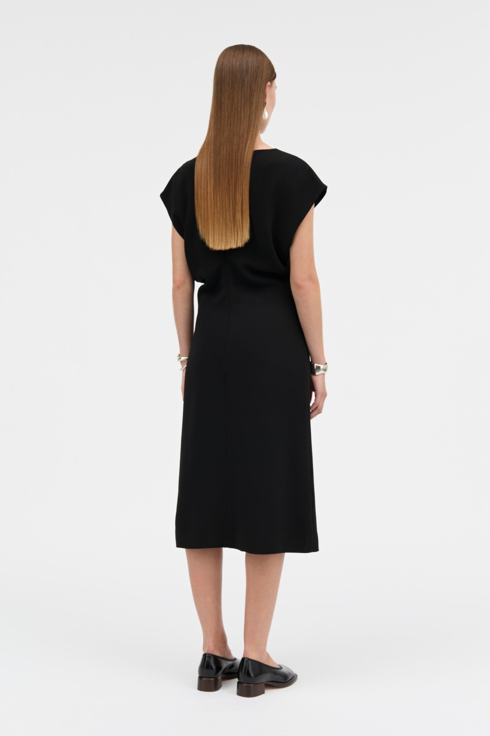 MKDT Studio DANDARA CREPE GEORGETTE Dresses BLACK