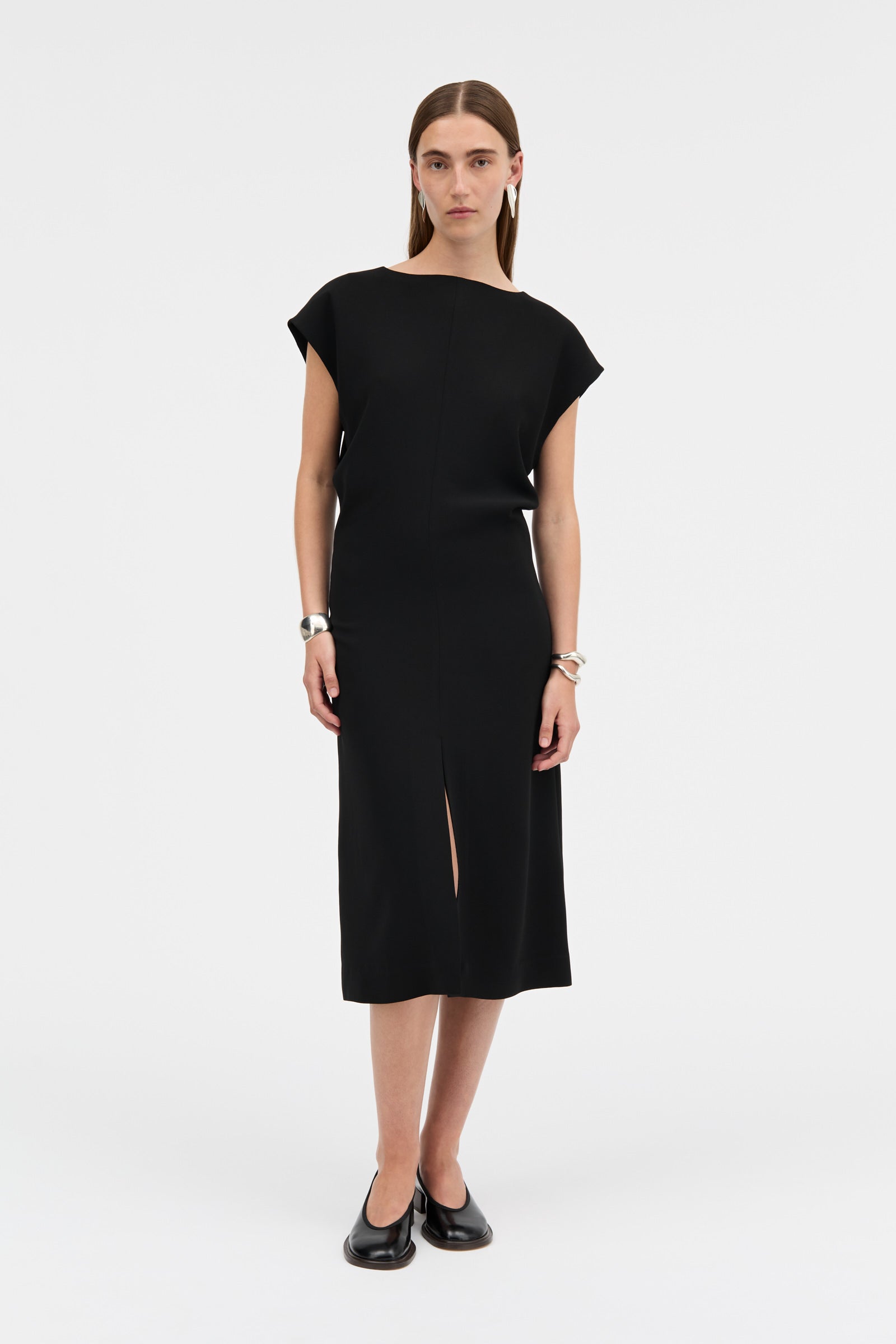 MKDT Studio DANDARA CREPE GEORGETTE Dresses BLACK