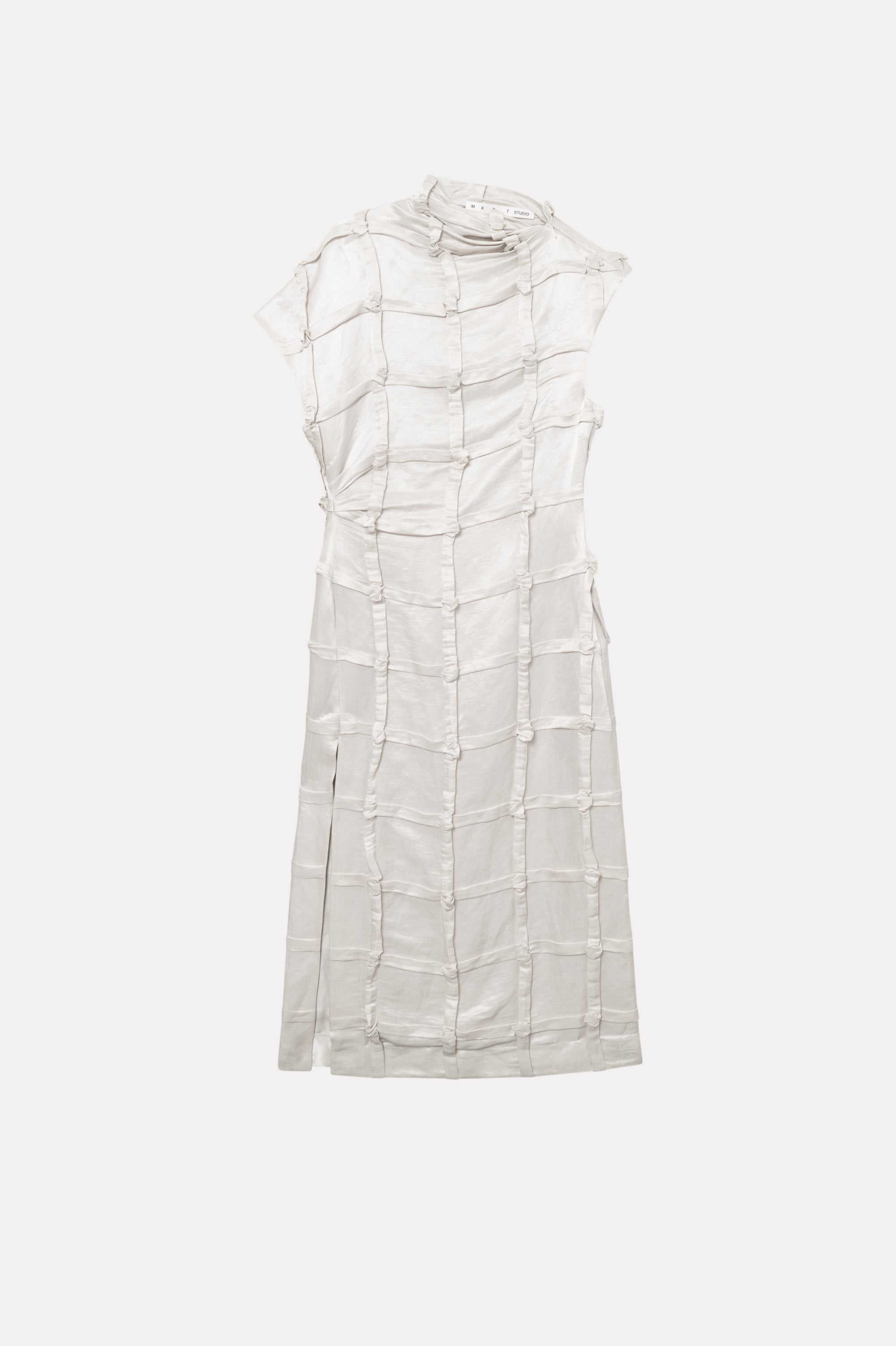 MKDT Studio DELYNA-ATELIER LINEN SILK BLEND Dresses LIGHT GREY
