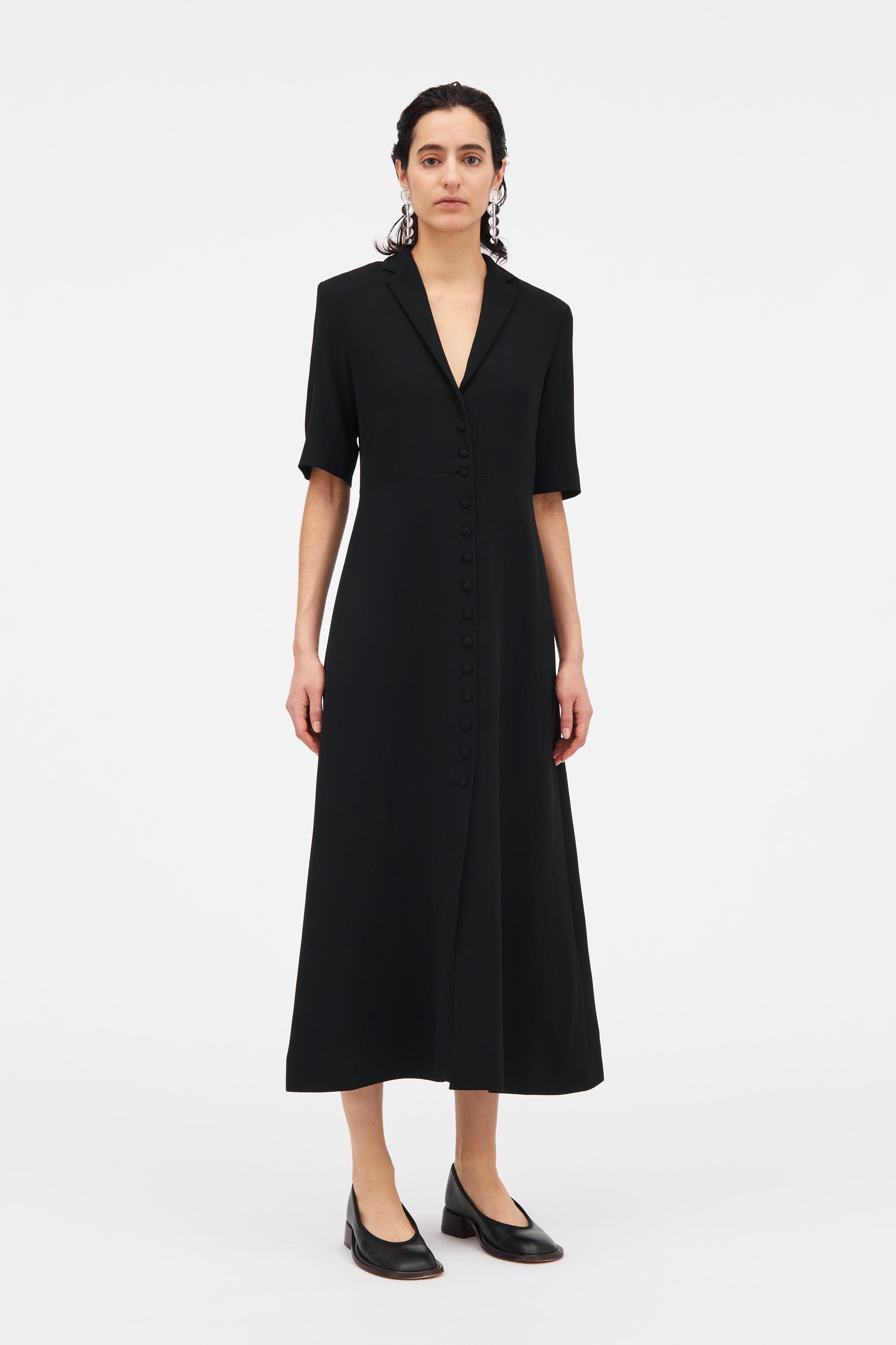 MKDT Studio Demi Crepe Georgette Dresses BLACK