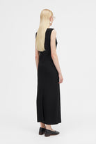 Mark Kenly Domino Tan Diny Crepe Georgette Dresses BLACK