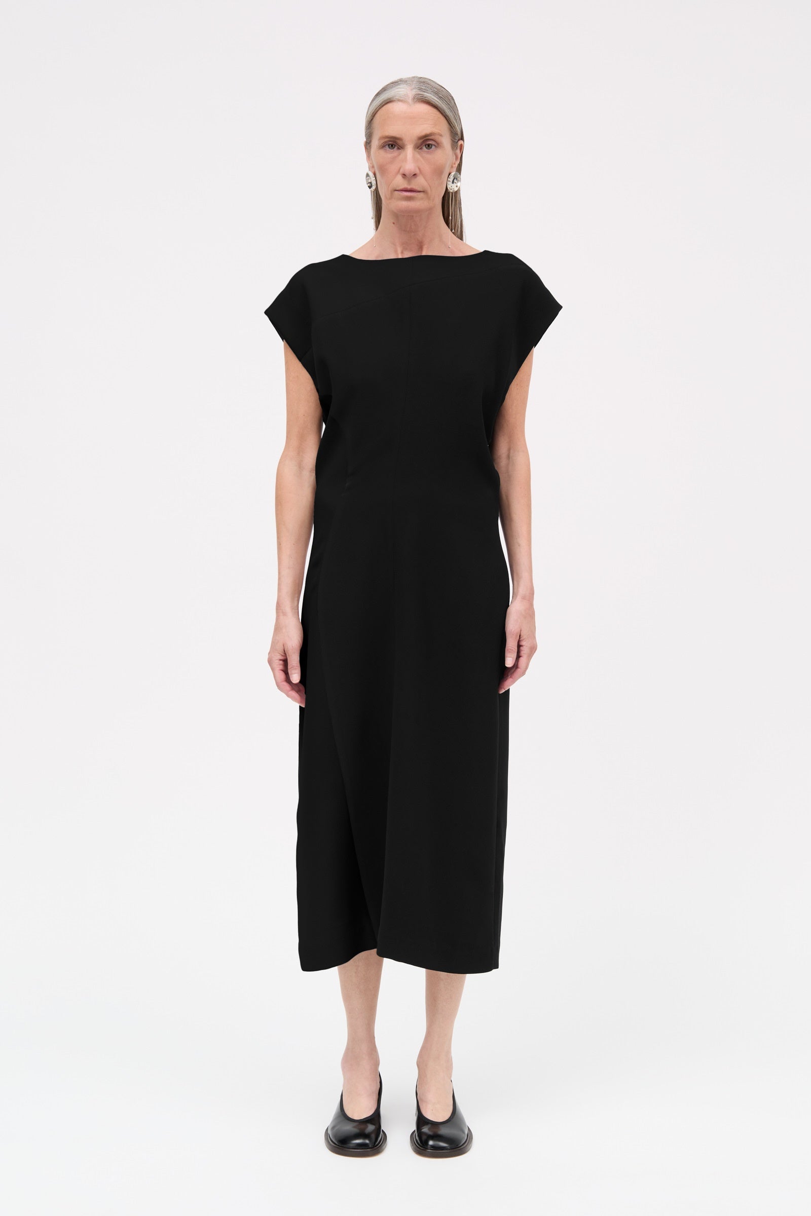 MKDT Studio Dolly Crepe Georgette Dresses BLACK
