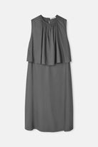 Mark Kenly Domino Tan Dorea Sheer Cotton Organic Dresses ANTRACIT