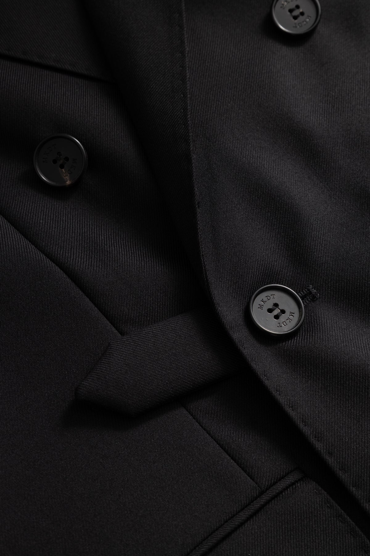 MKDT Studio JAYDEN ECO WOOL TWILL Jackets BLACK
