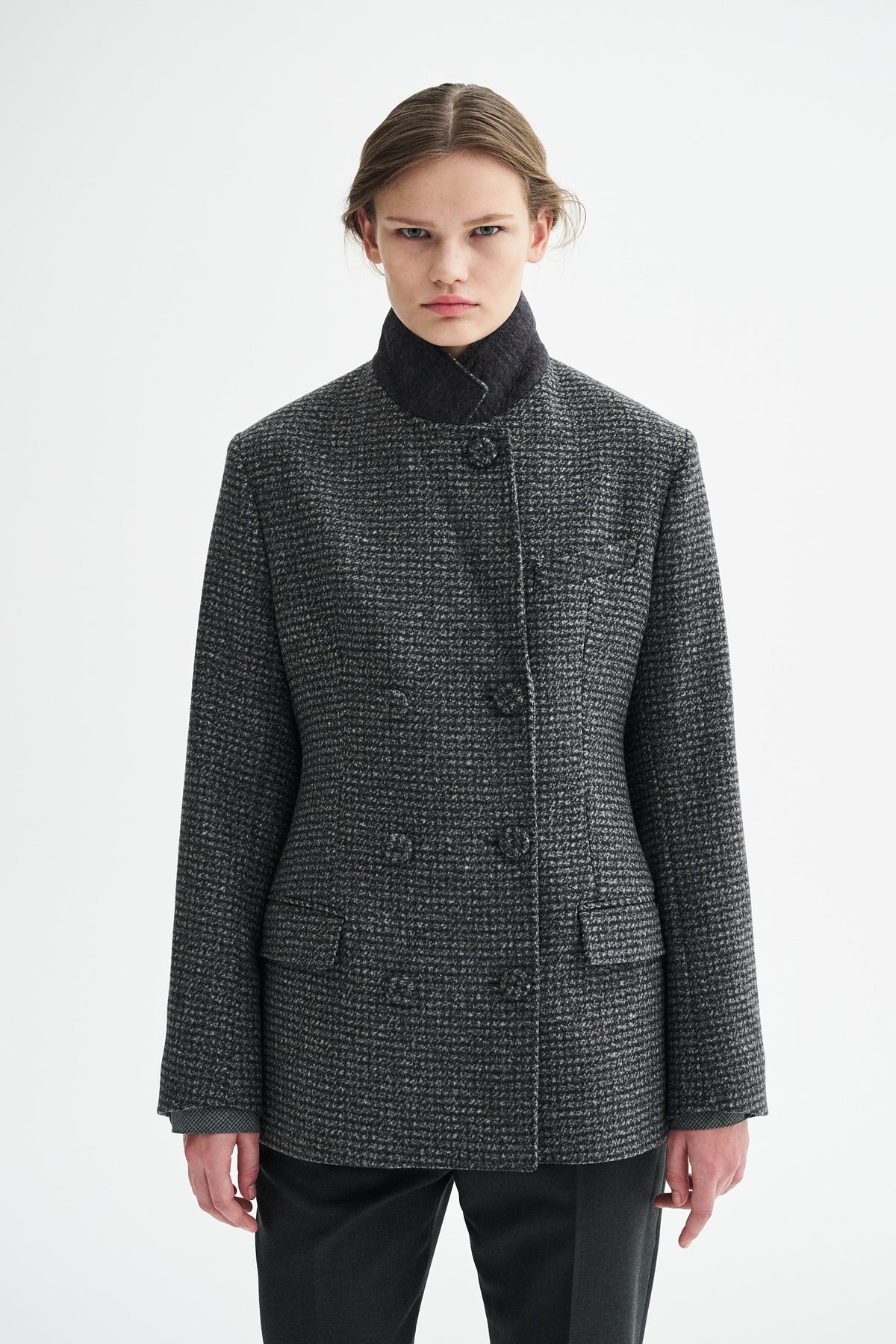 MKDT Studio JONI CHECK BLAZER Jackets GREY CHECK