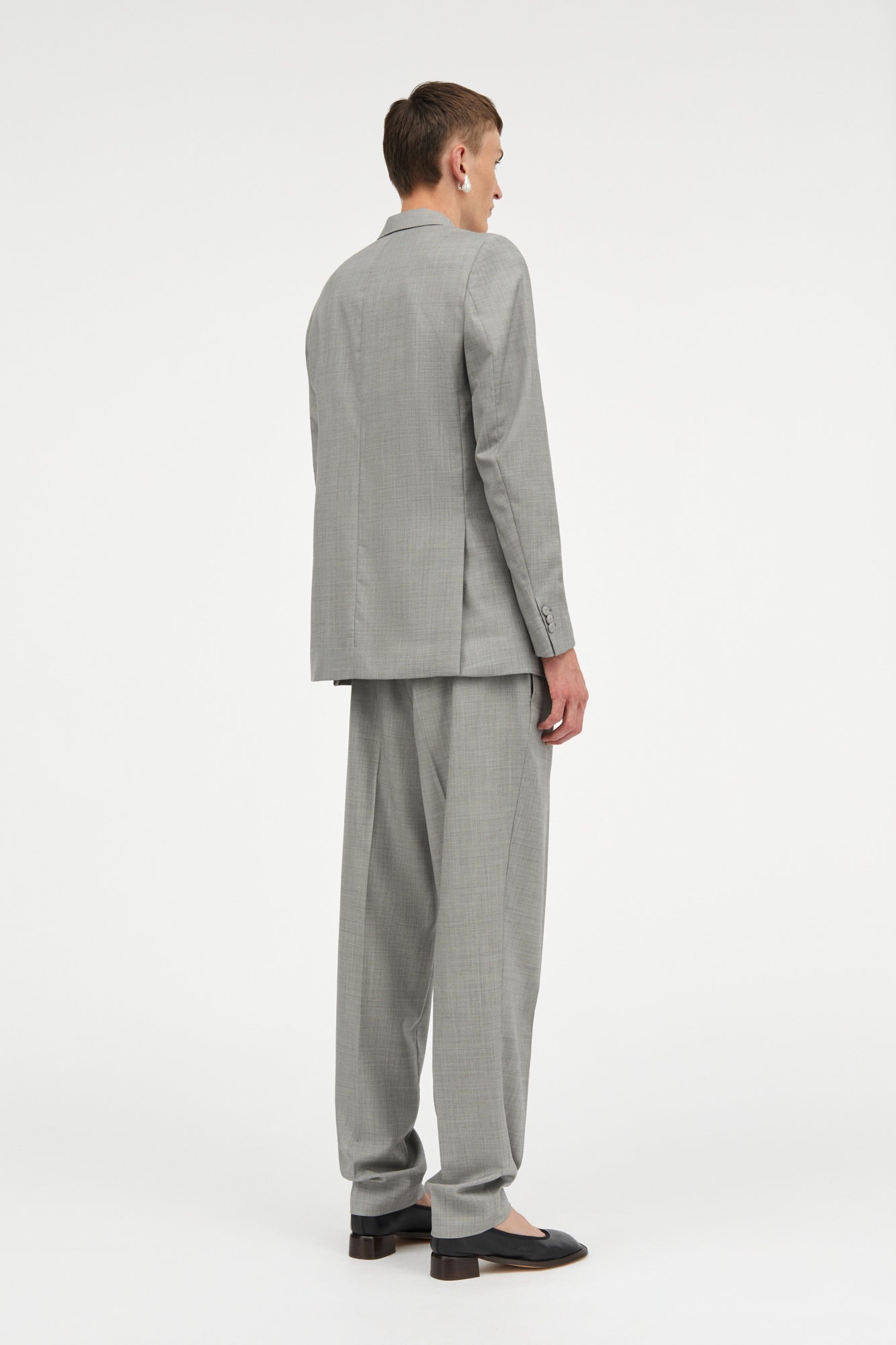 Mark Kenly Domino Tan James Light Wool Jackets GREY MELANGE
