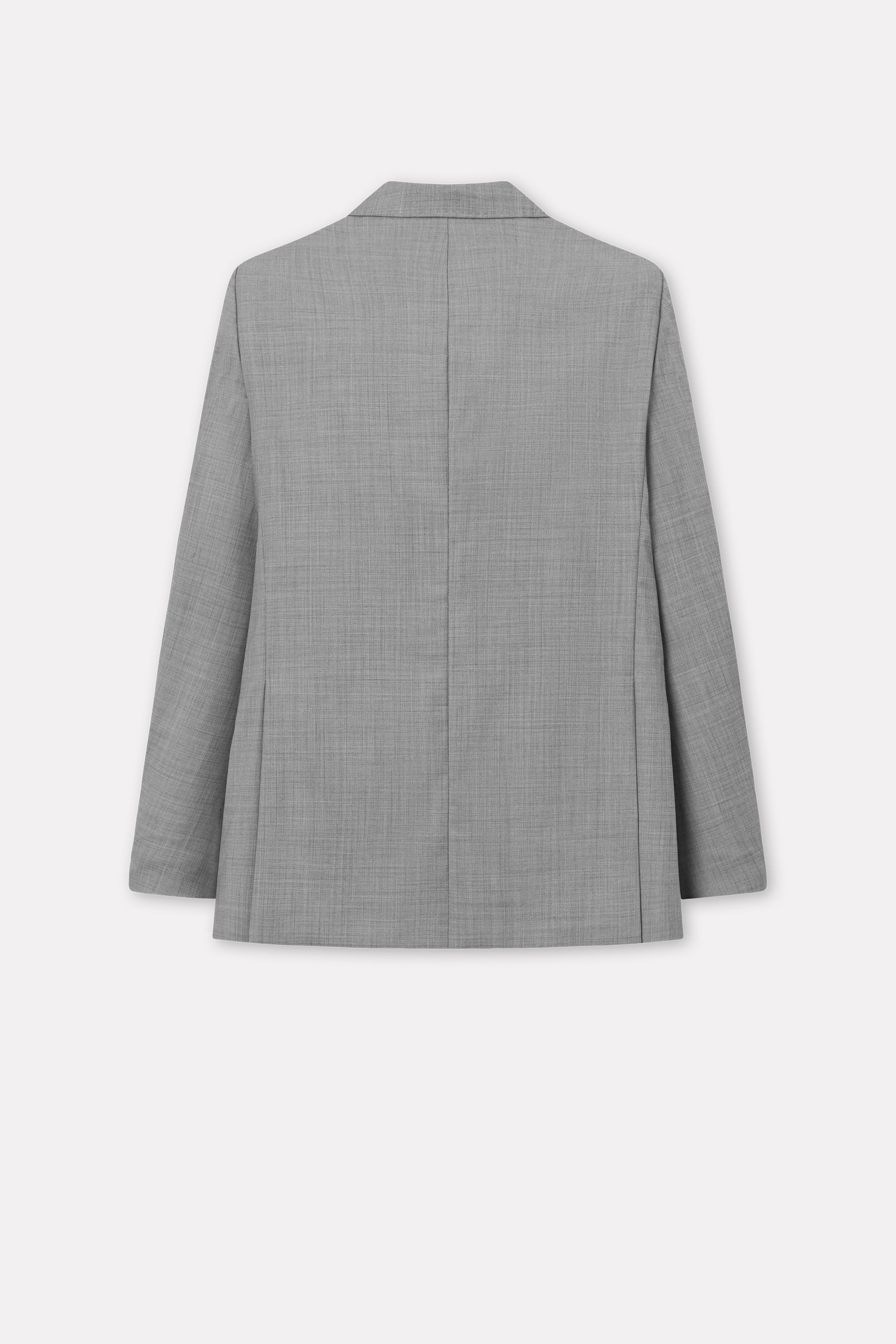 Mark Kenly Domino Tan James Light Wool Jackets GREY MELANGE