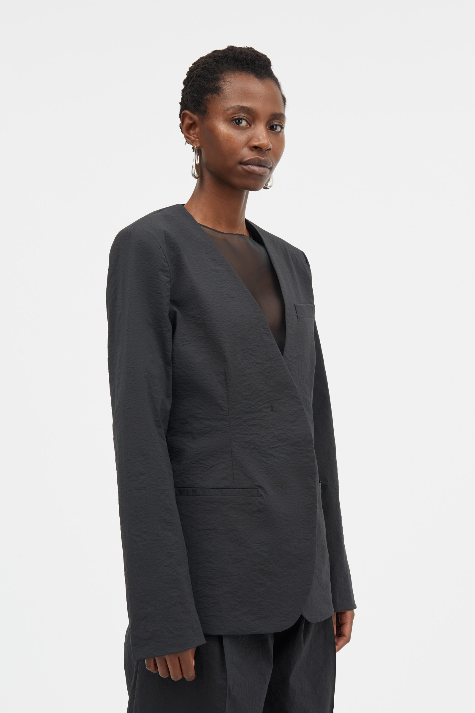 Mark Kenly Domino Tan Juta Crisp Tech Jackets BLACK