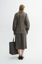 MKDT Studio KATSU SILK YAK Sweater Brown Melange