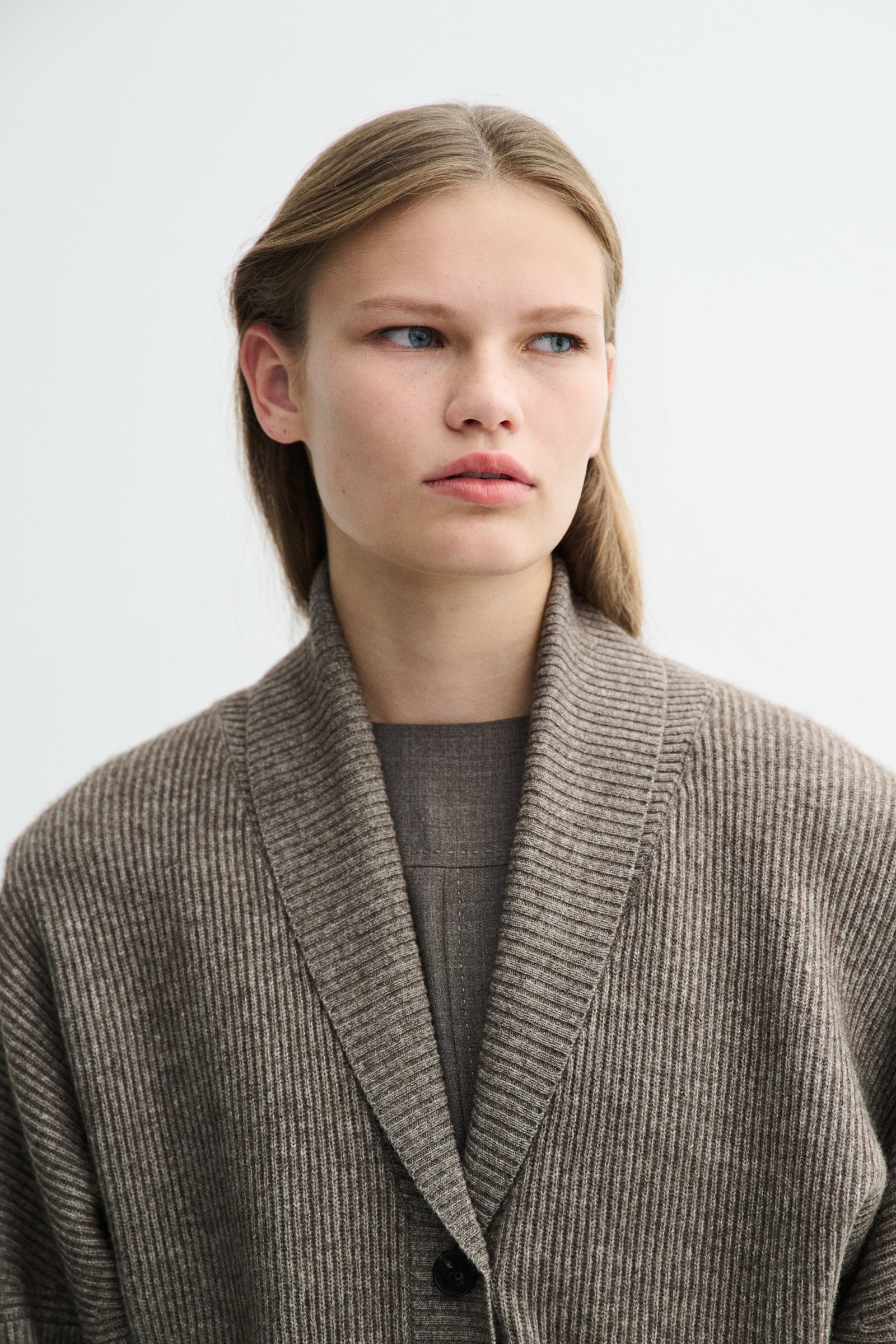 MKDT Studio KATSU SILK YAK Sweater Brown Melange