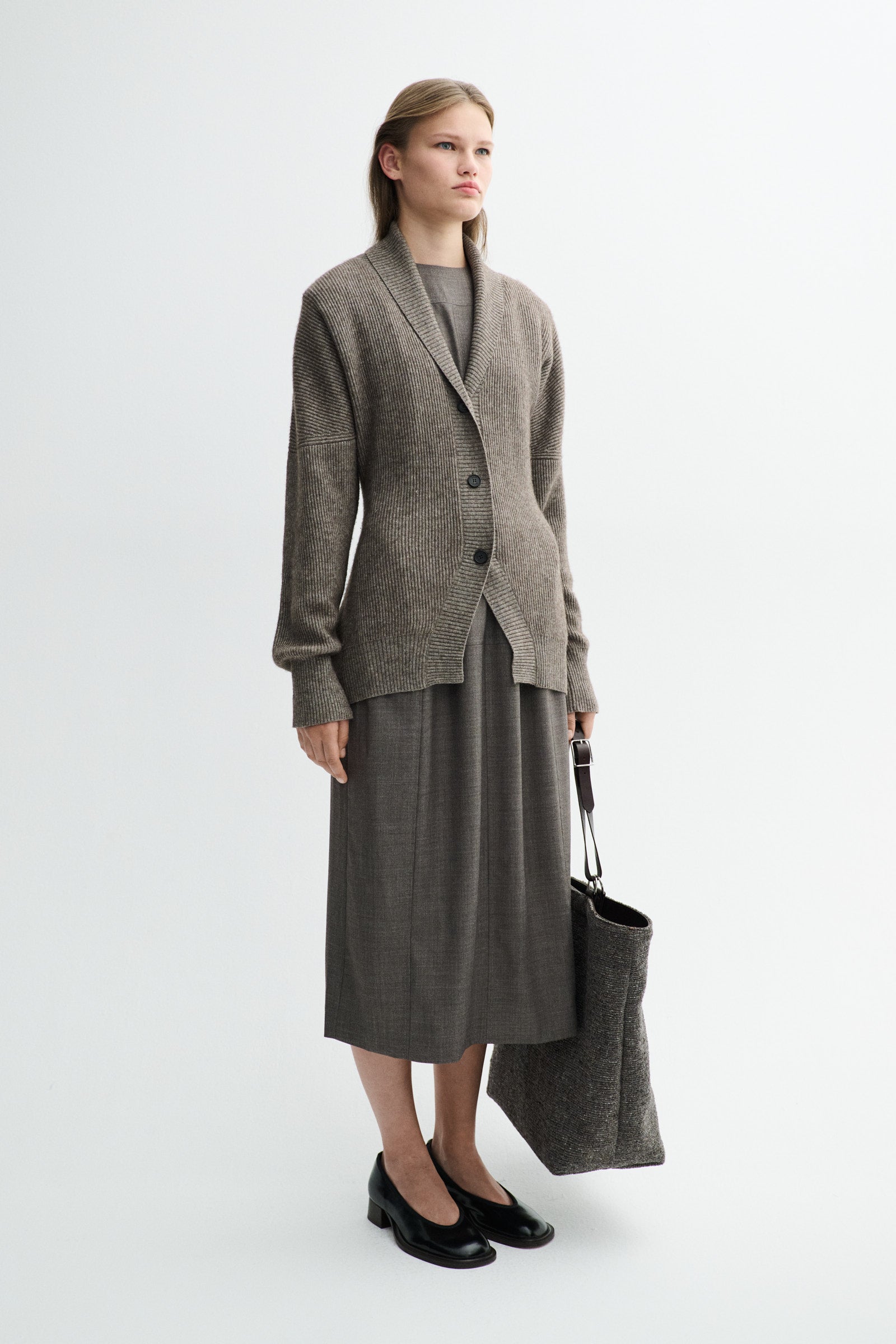 MKDT Studio KATSU SILK YAK Sweater Brown Melange