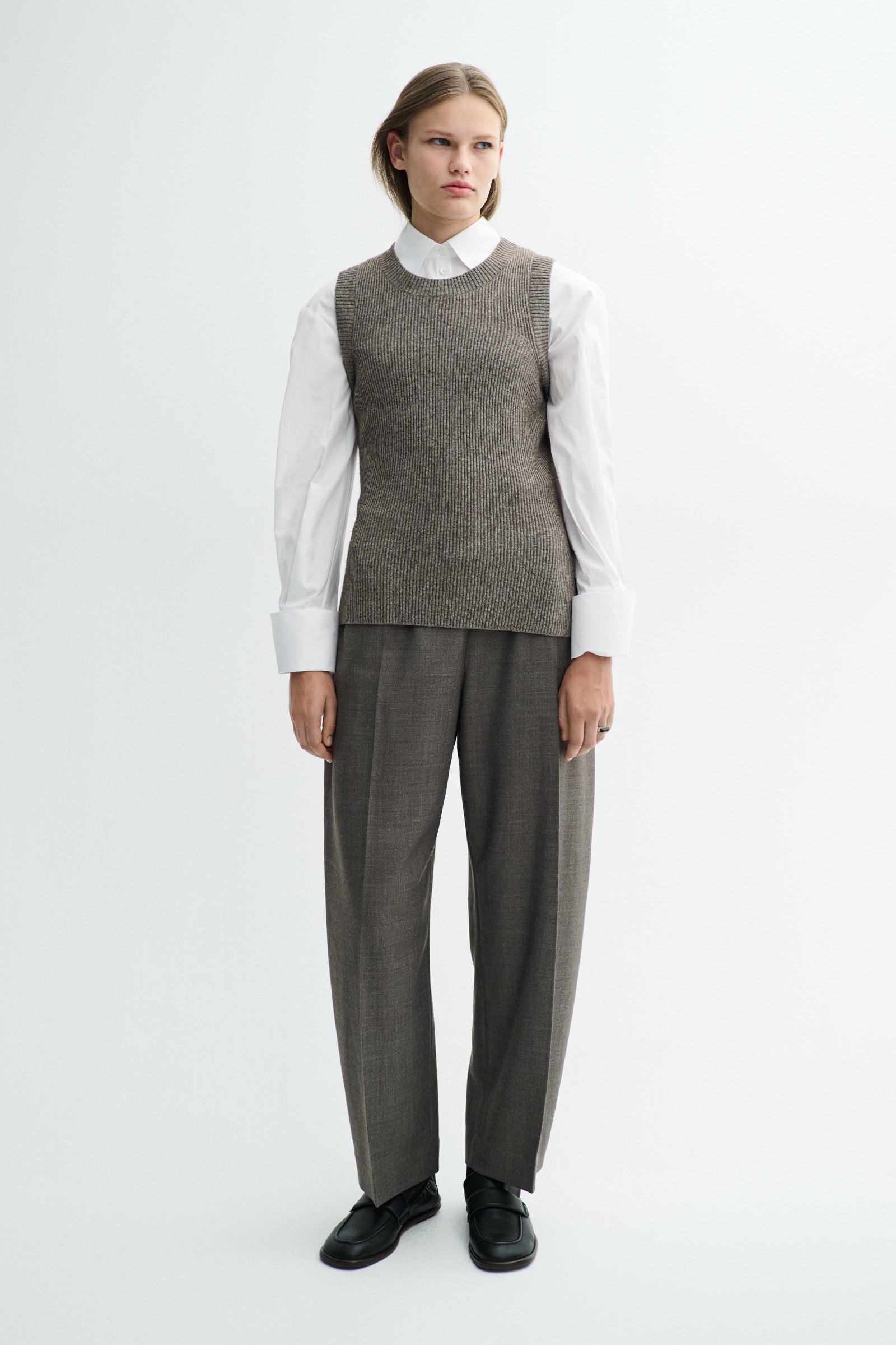 MKDT Studio KIERA SILK YAK Shirts Brown Melange