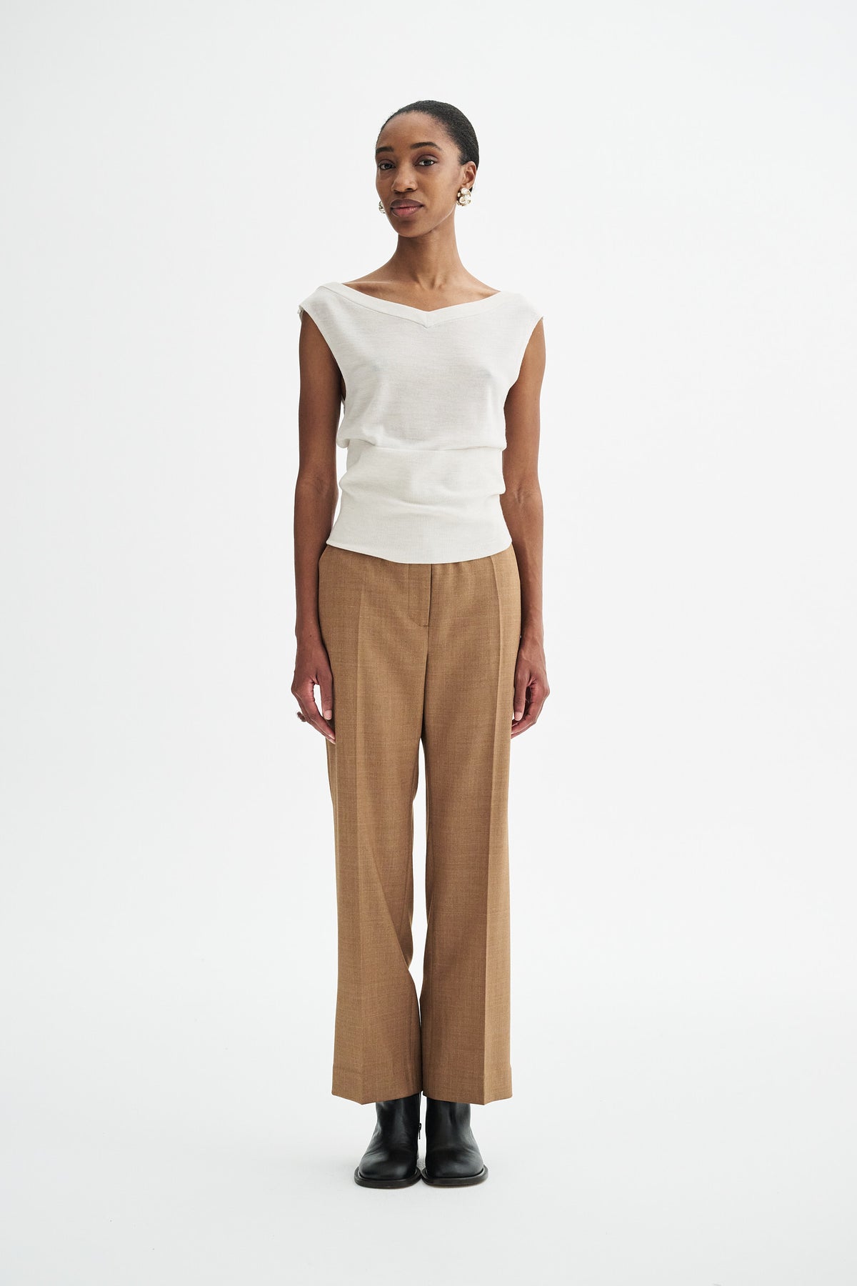 MKDT Studio KISHI MERINO Shirts LIGHT IVORY