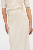 MKDT Studio KLAREEN WAVY KNIT Skirts CREAM