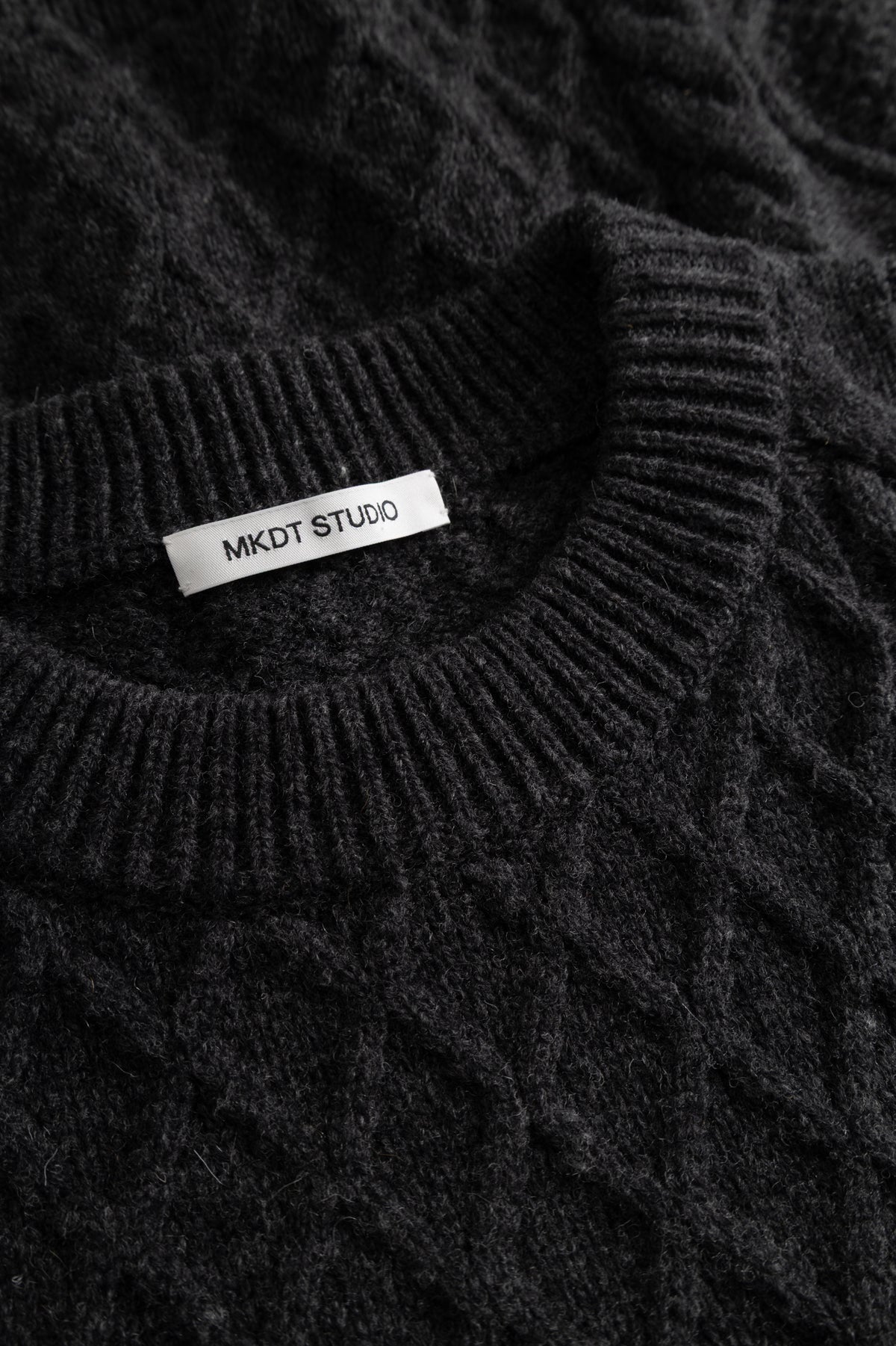 MKDT Studio KOMORO RAW WOOL Sweater GREY MELANGE