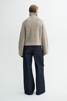 MKDT Studio KORNELLE MERINO Sweater LIGHT BROWN