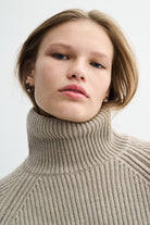 MKDT Studio KORNELLE MERINO Sweater LIGHT BROWN