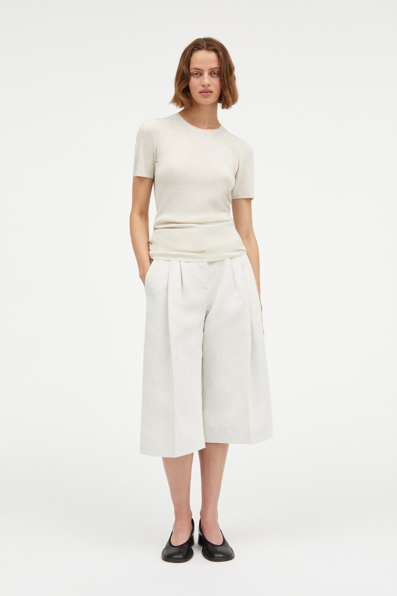 MKDT Studio Kami Cashmere Sweater CHALK