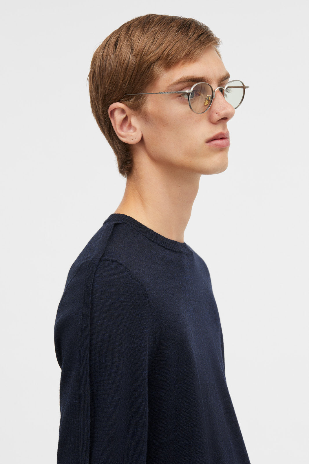 Mark Kenly Domino Tan Karsten Merino Sweater DARK NAVY