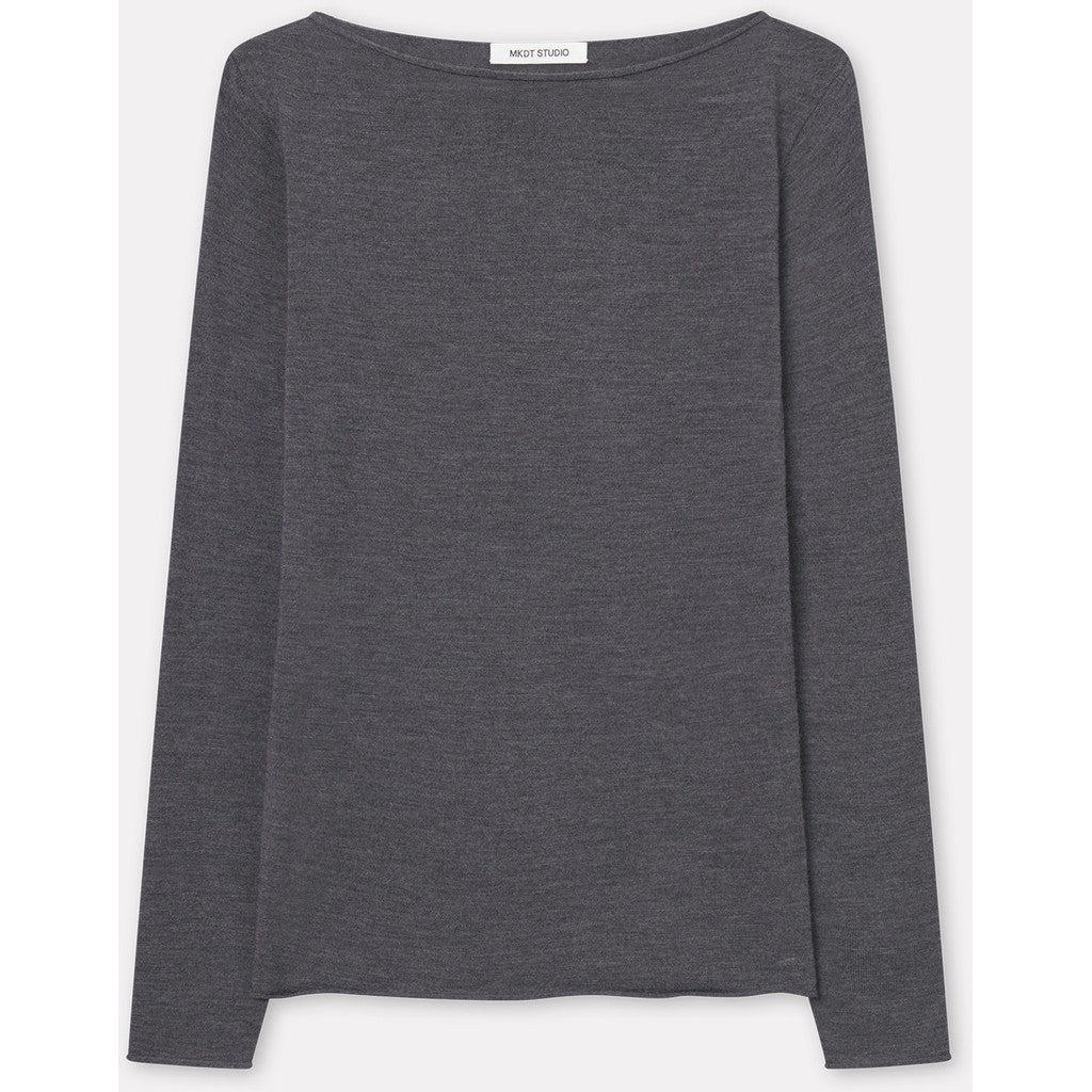 MKDT Studio Koba Knit Sweater MEDIUM GREY MELANGE