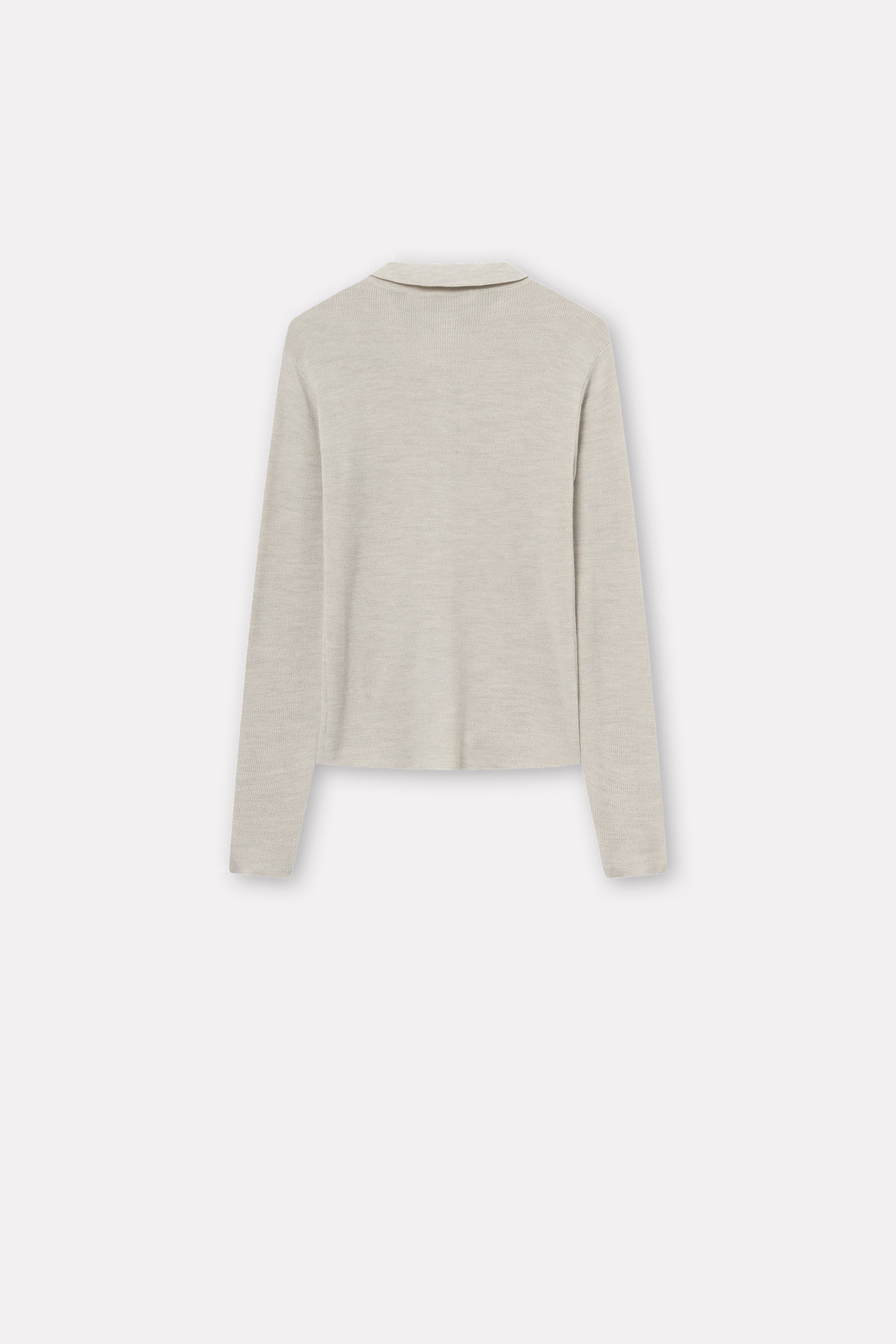 Mark Kenly Domino Tan Korine Merino Sweater LIGHT GREY MELANGE