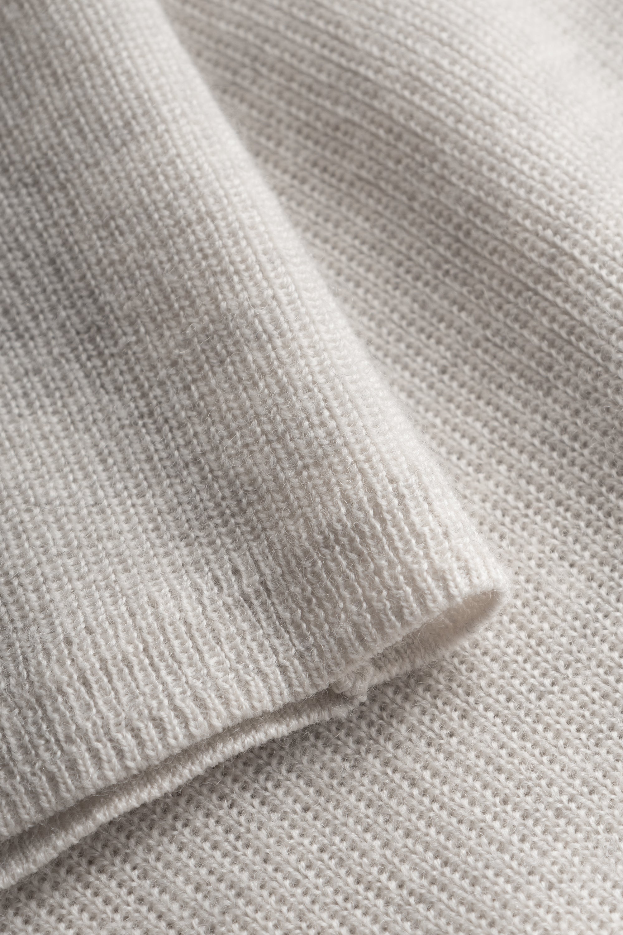 Mark Kenly Domino Tan Korine Merino Sweater LIGHT GREY MELANGE