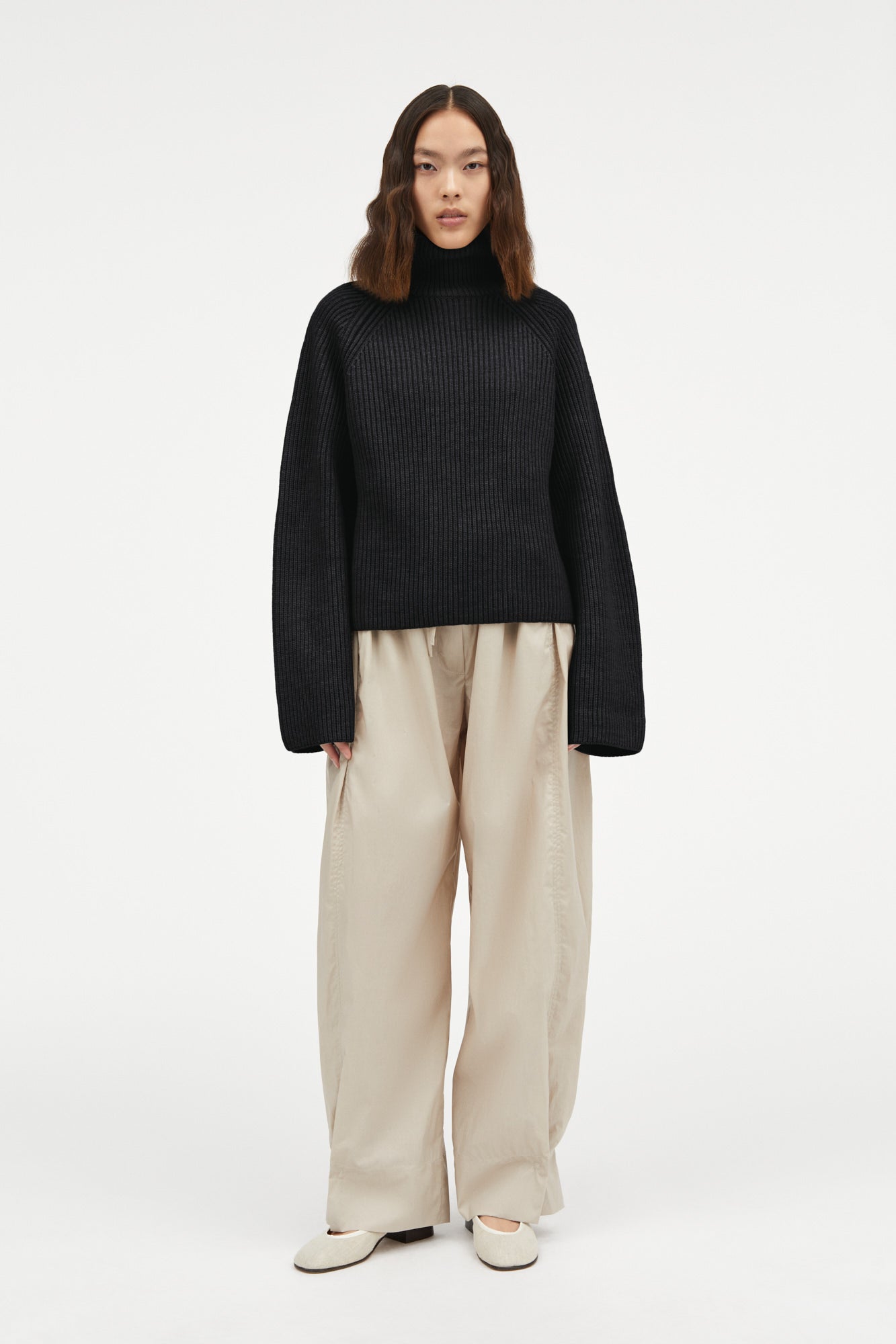 MKDT Studio Kornelle Merino Sweater DARK GREY MELANGE