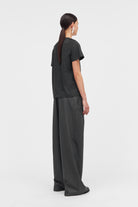 MKDT Studio Laia Cotton Jersey T-Shirts DARK GREY MELANGE