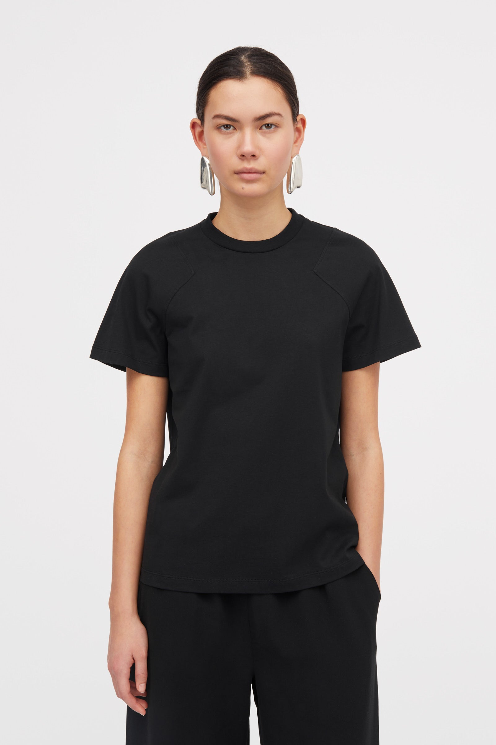 MKDT Studio Laia Jersey T-Shirts BLACK