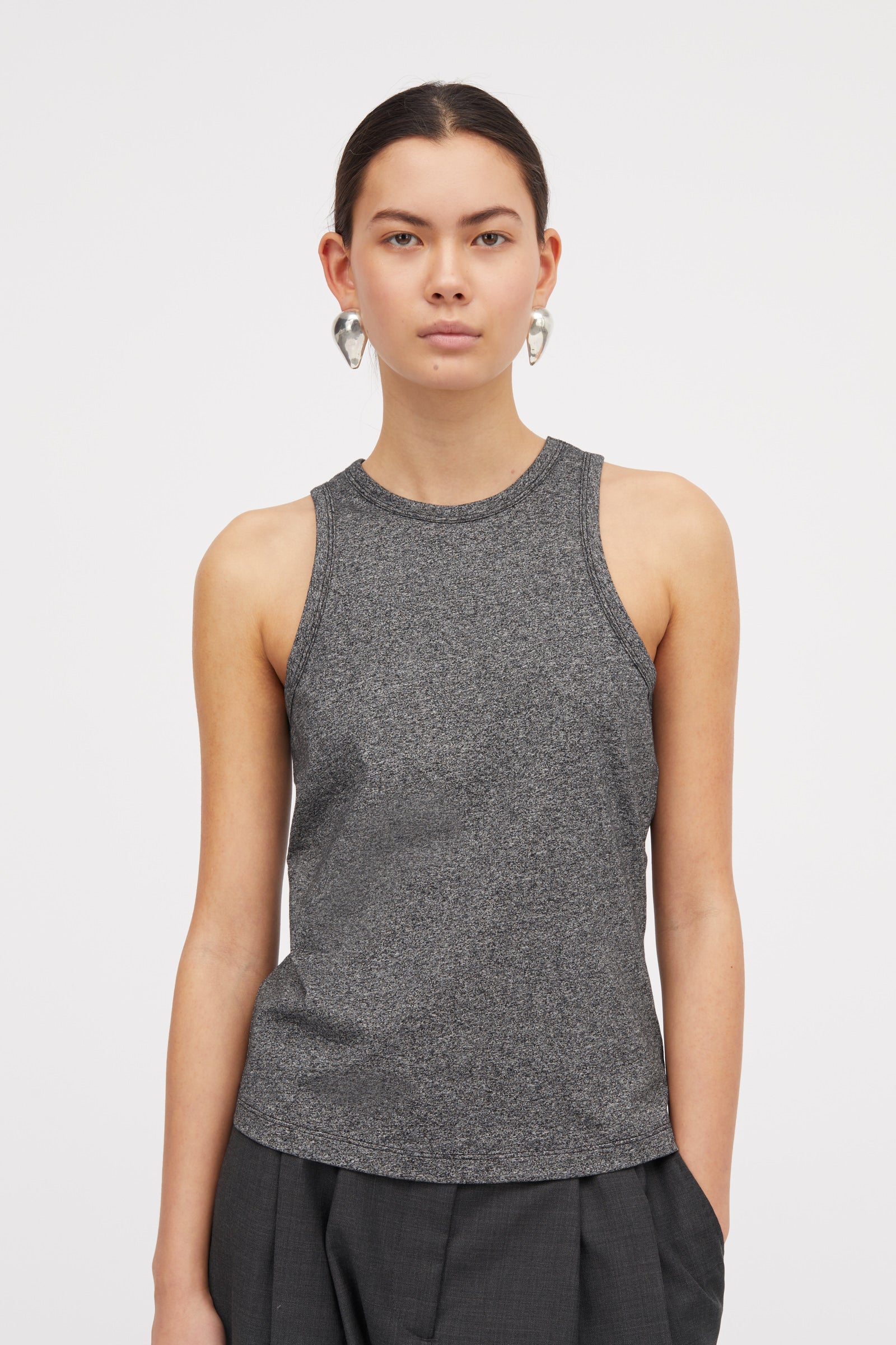 MKDT Studio Lea Cotton Jersey T-Shirts THUNDER GREY