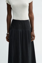 MKDT Studio NANNEL COTTON POPLIN Skirts BLACK